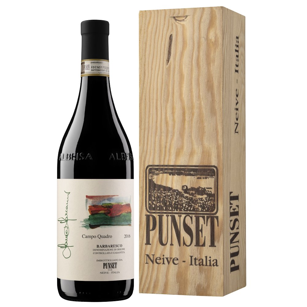 Barbaresco Riserva DOCG 'S. Cristoforo Campo Quadro' 2016 - Punset (cassetta di legno) - Astemyo