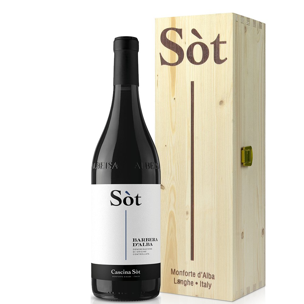 Barbera d'Alba DOC 2022 - Cascina Sòt (cassetta di legno) - Astemyo