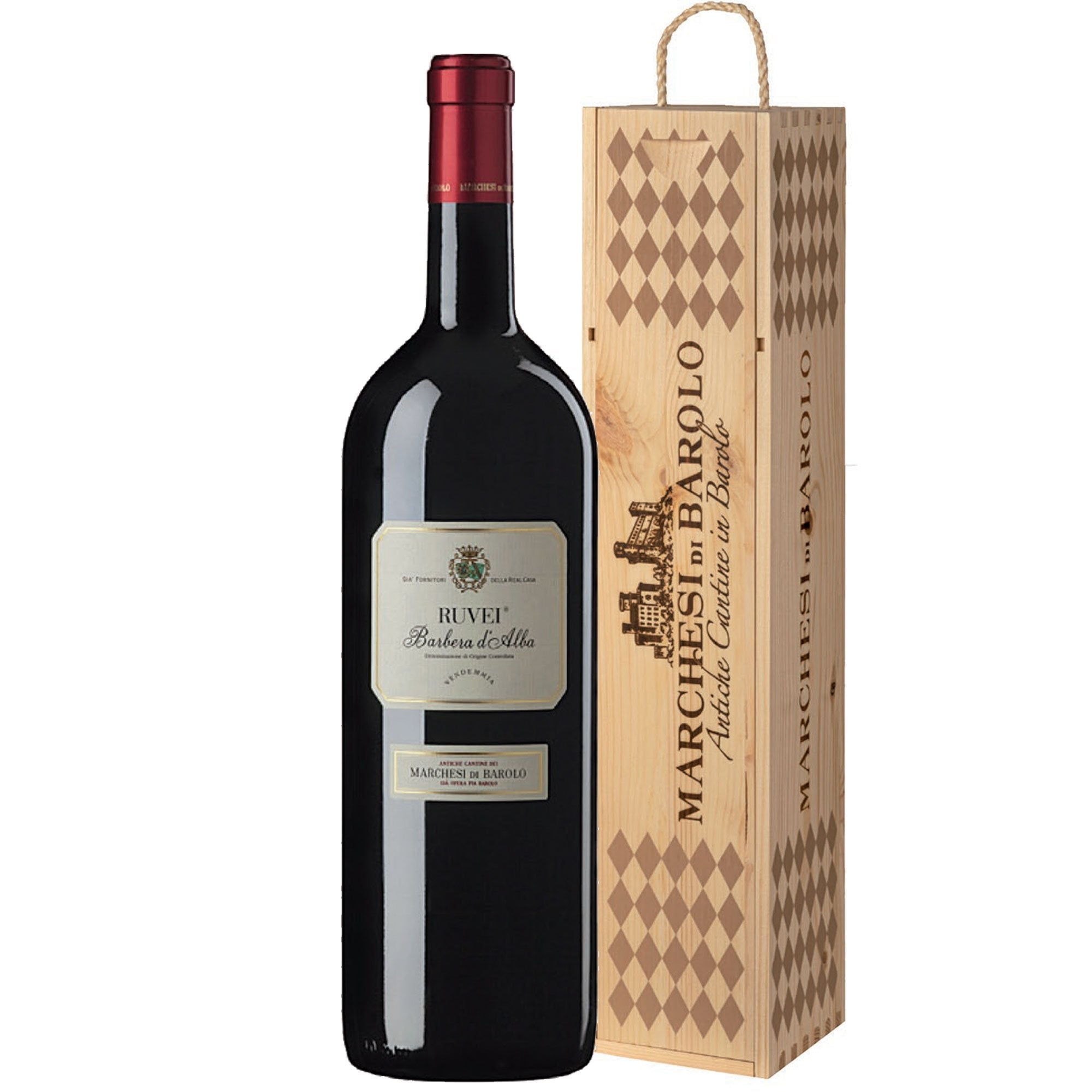 Barbera d’Alba DOC 'Ruvei' 2021 Magnum - Marchesi di Barolo (cassetta di legno) - Astemyo