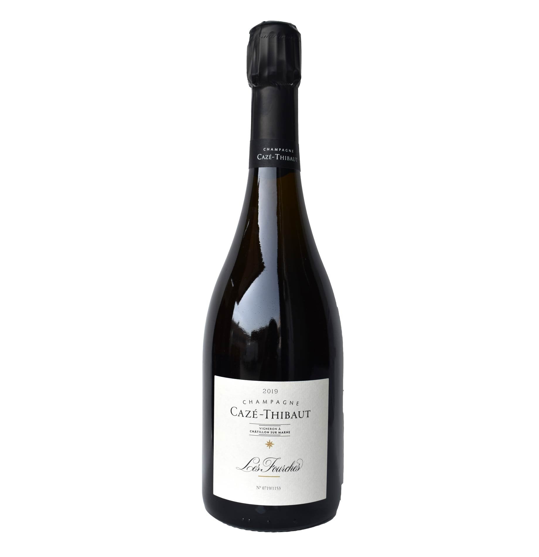 Champagne Blanc de Blancs Extra Brut “Les Fourches” 2019 - Cazé-Thibaut - Astemyo