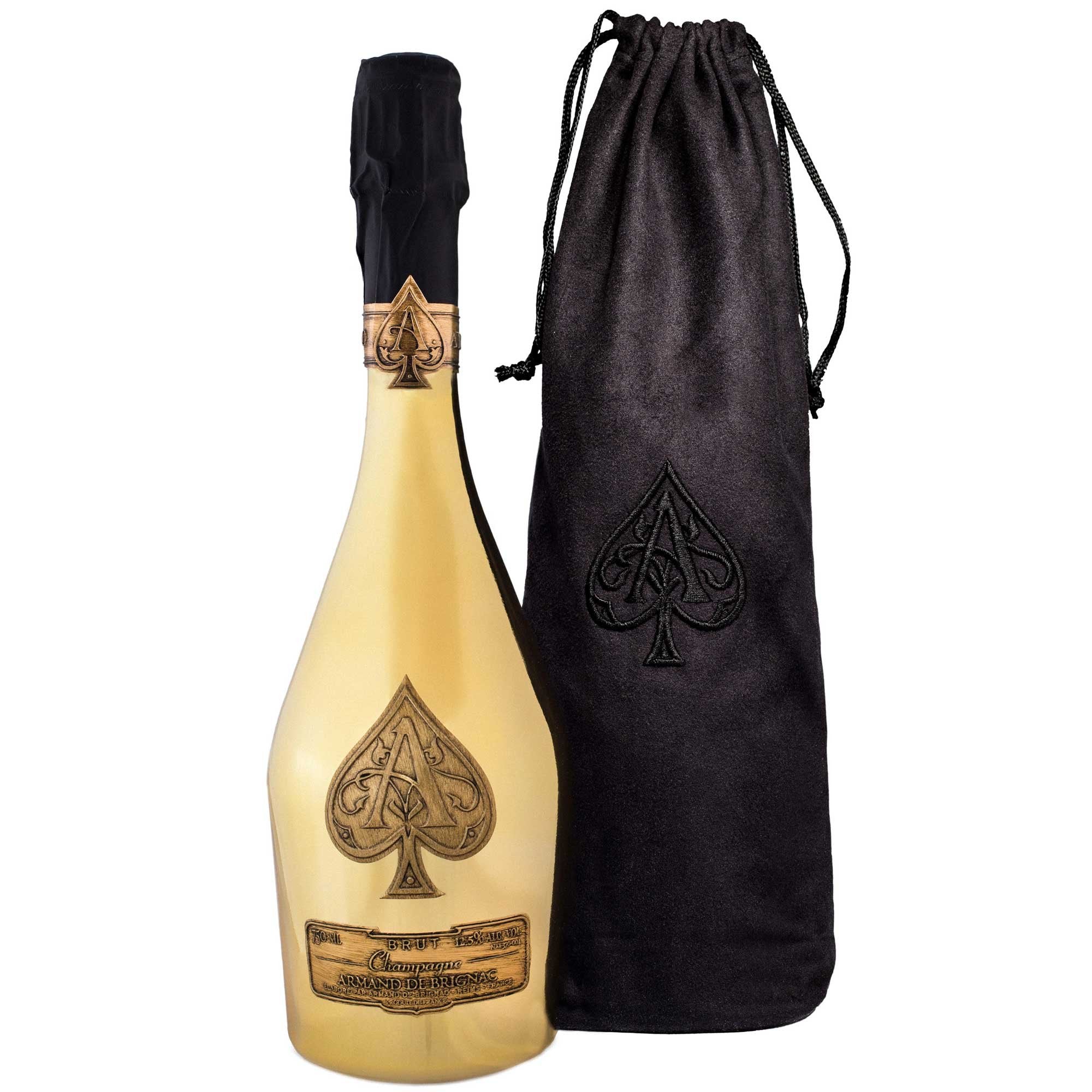Champagne Brut 'Gold' - Armand de Brignac (velvet bag) - Astemyo