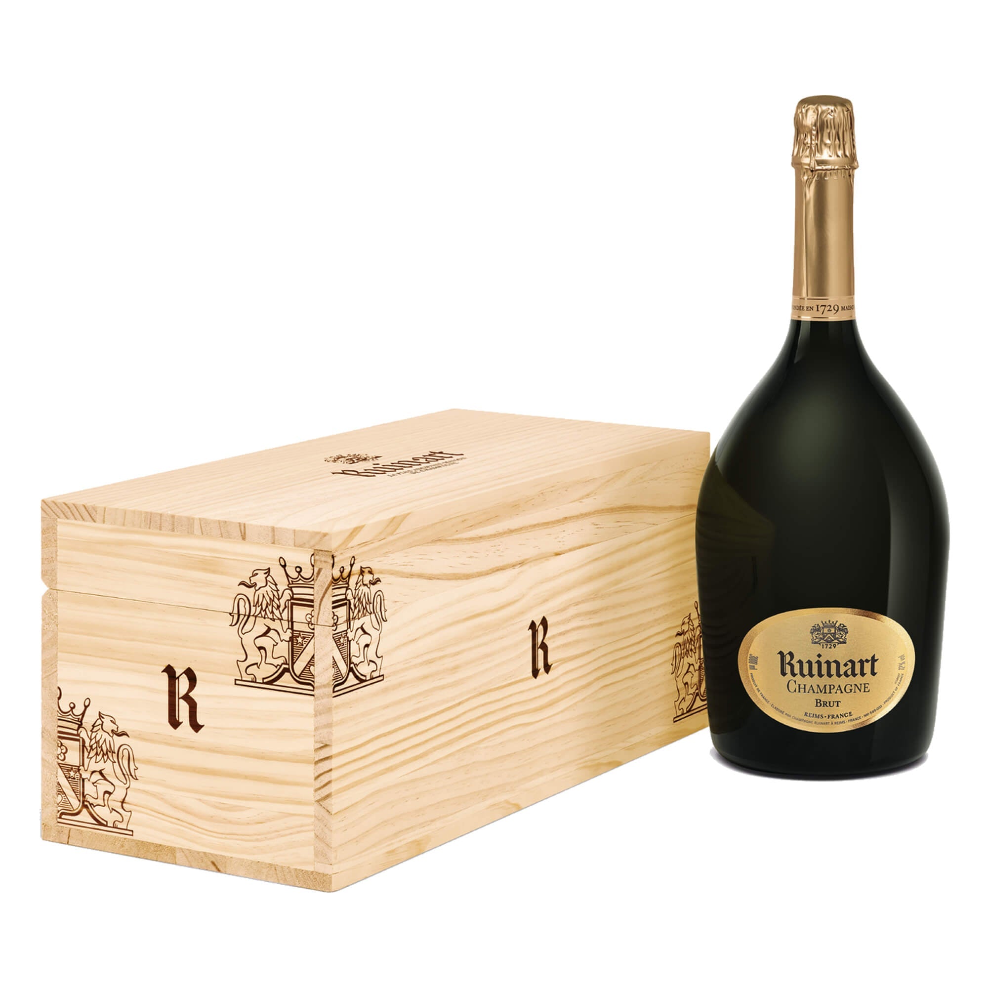 Champagne Brut 'R de Ruinart' Jéroboam - Ruinart (cassetta di legno) - Astemyo