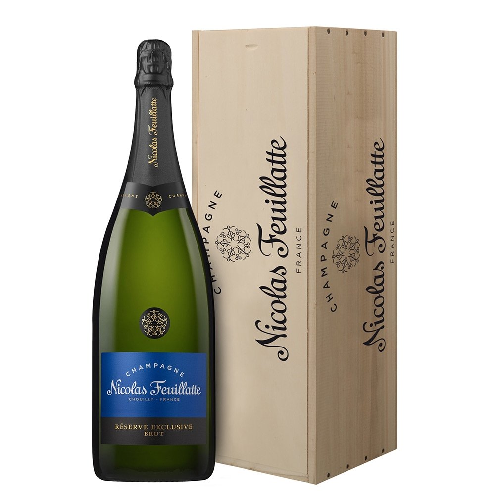 Champagne Brut Réserve Exclusive Magnum - Nicolas Feuillatte (cassetta di legno) - Astemyo