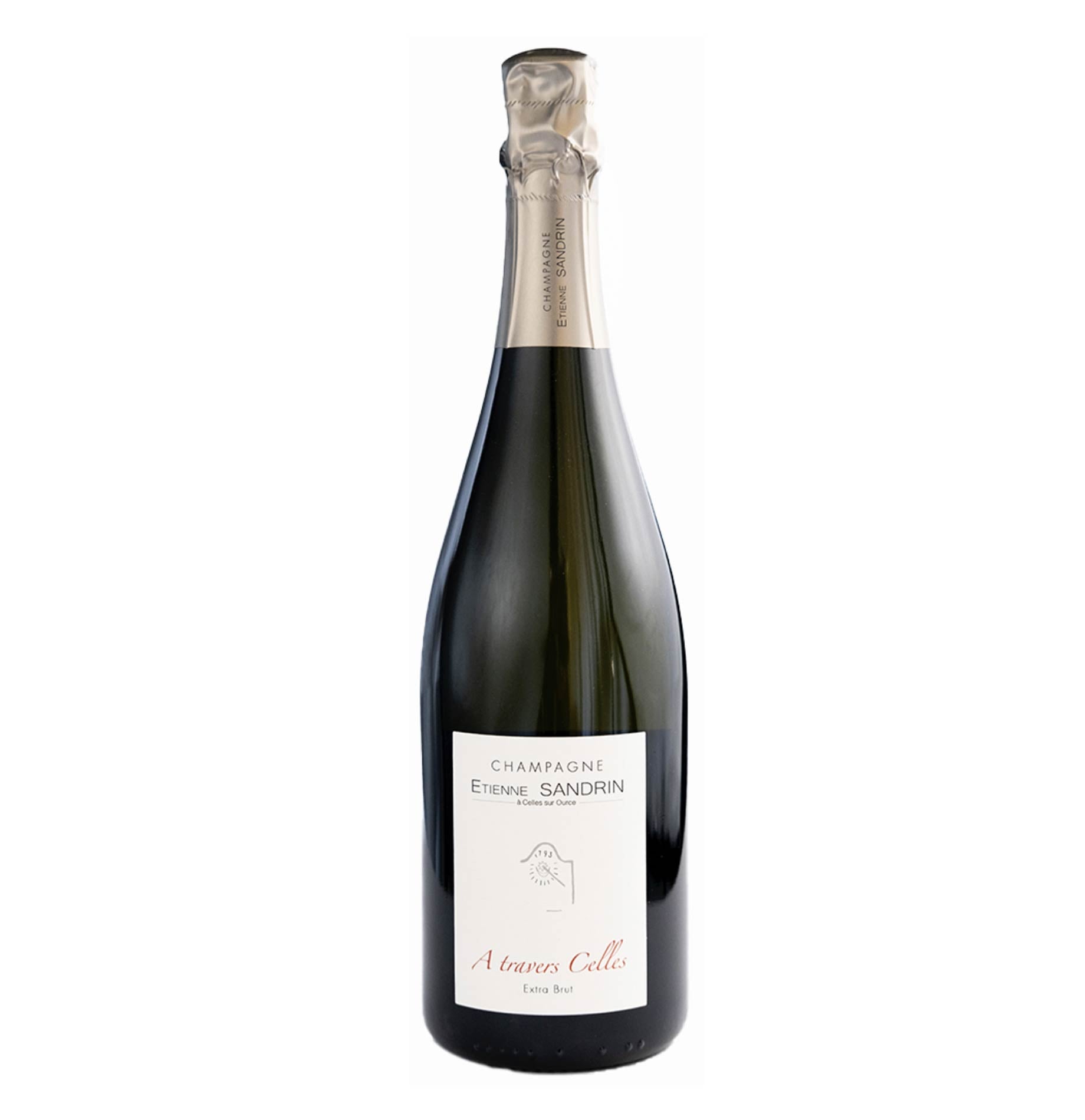 Champagne Extra Brut “À Travers Celles” 2020 - Etienne Sandrin - Astemyo