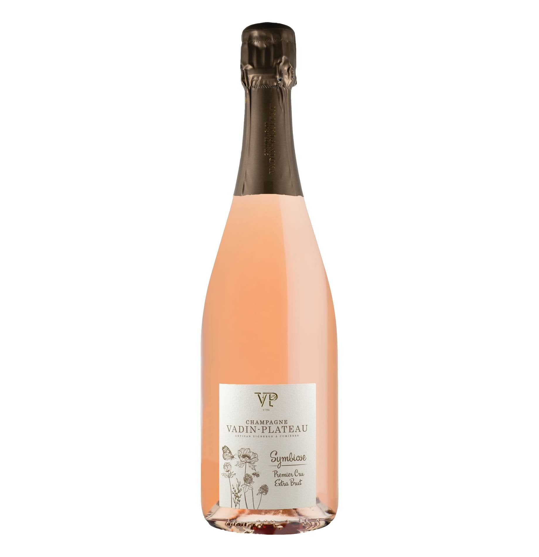 Champagne Extra Brut Rosé 1er Cru 'Symbiose' - Vadin - Plateau - Astemyo