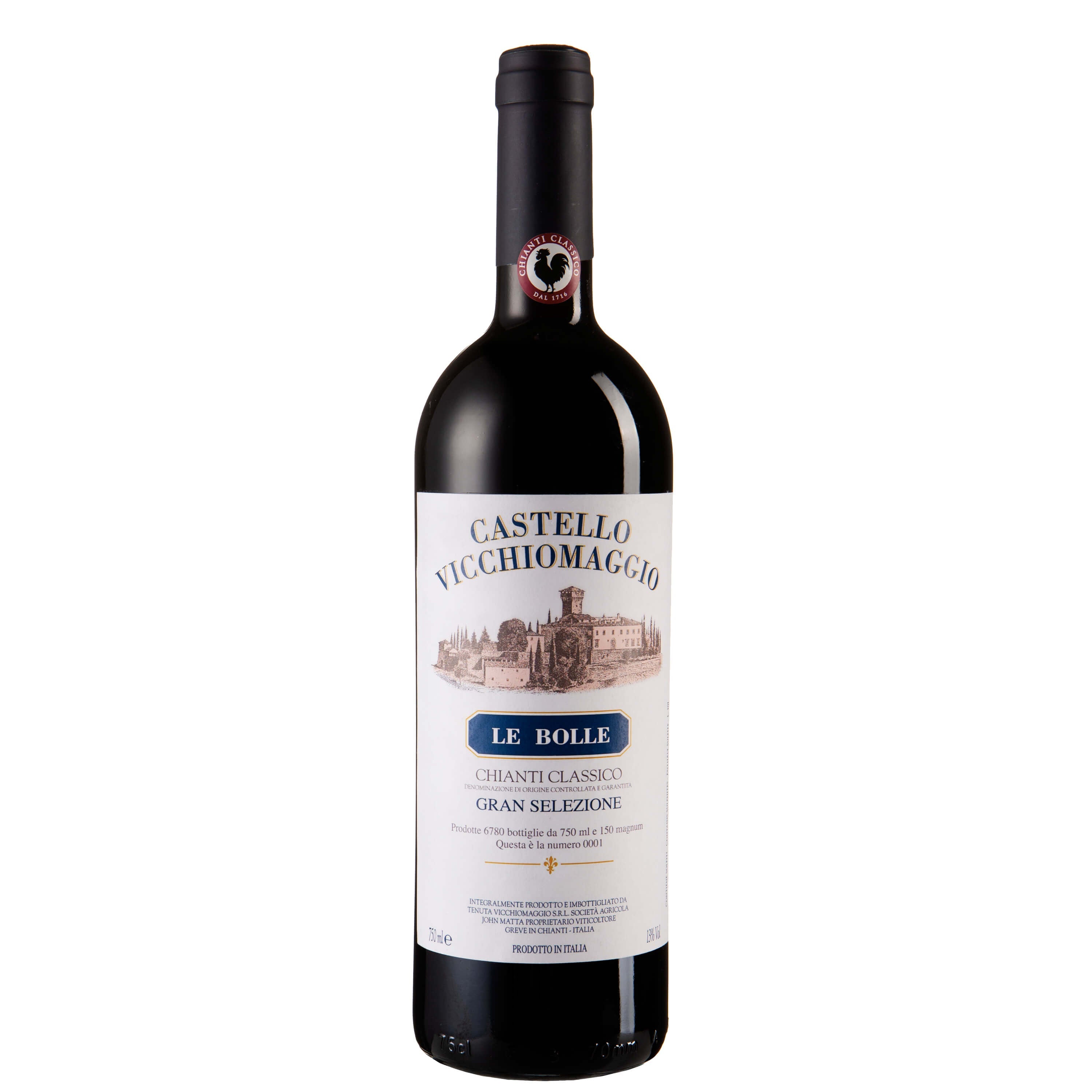 Chianti Classico DOCG 'Gran Selezione - Le Bolle' 2021 - Castello Vicchiomaggio - Astemyo