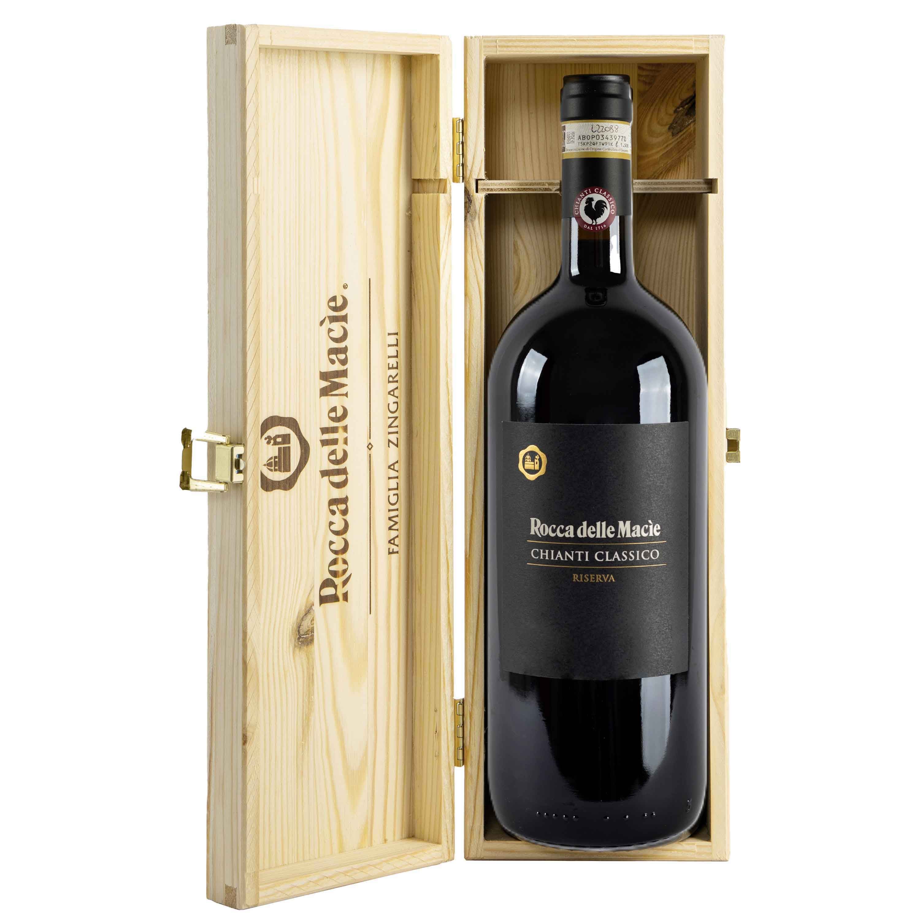 Chianti Classico Riserva DOCG 'Rocca delle Macie' 2021 Magnum - Rocca delle Macìe (cassetta di legno) - Astemyo