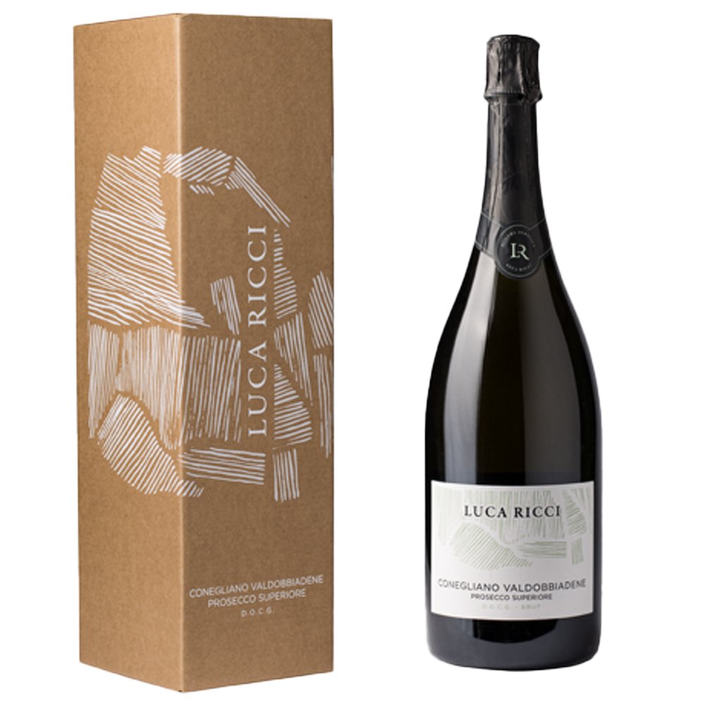 Conegliano Valdobbiadene Prosecco Superiore DOCG Brut Magnum - Luca Ricci (astuccio) - Astemyo