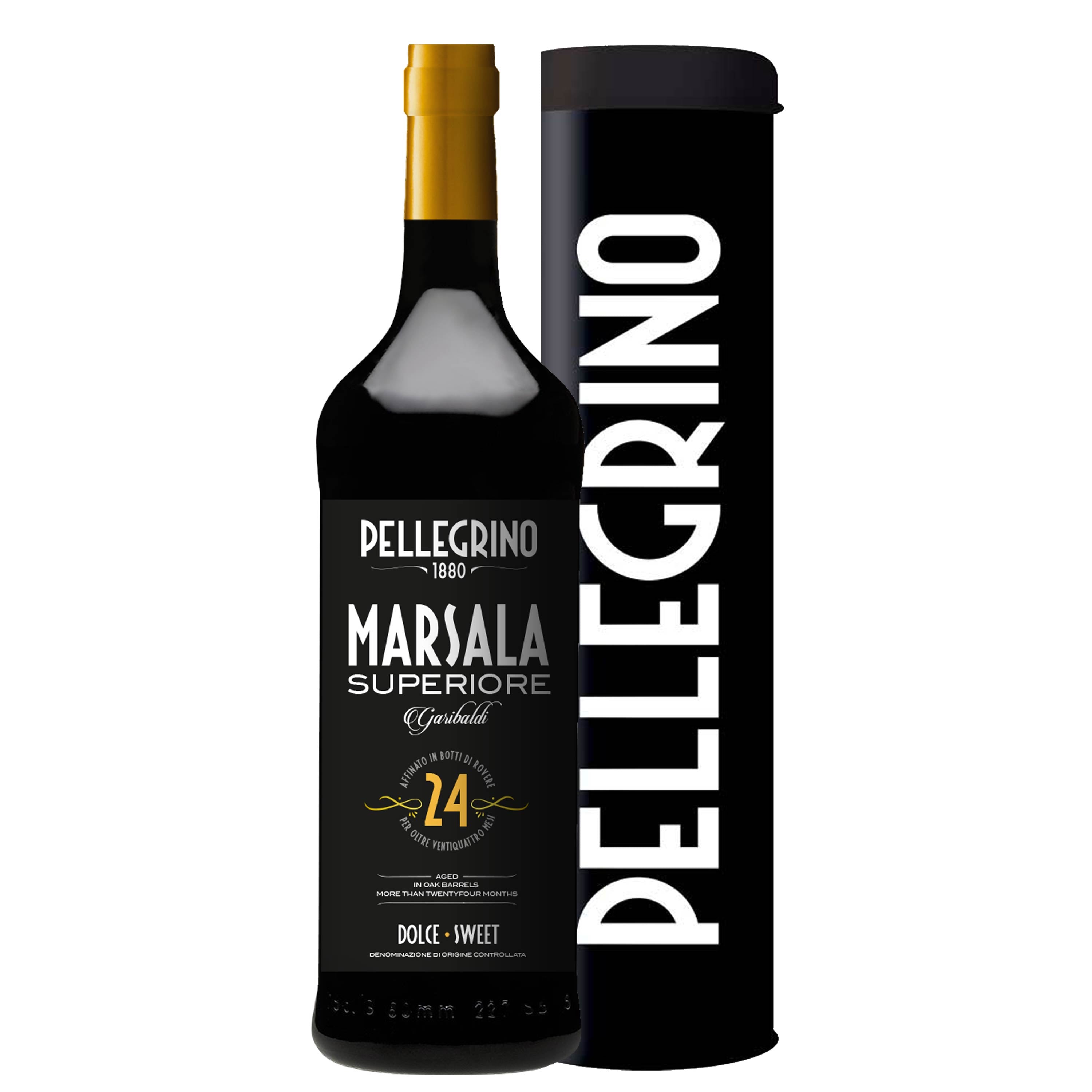 Marsala Superiore Ambra Dolce DOC 'Garibaldi' - Cantine Pellegrino 1880 (tubo in latta) - Astemyo