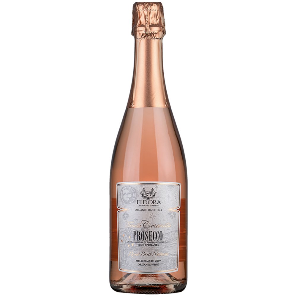 Prosecco Spumante Rosé Brut Nature Doc 'Tenuta Crivanetta' 2023 - Fidora - Astemyo