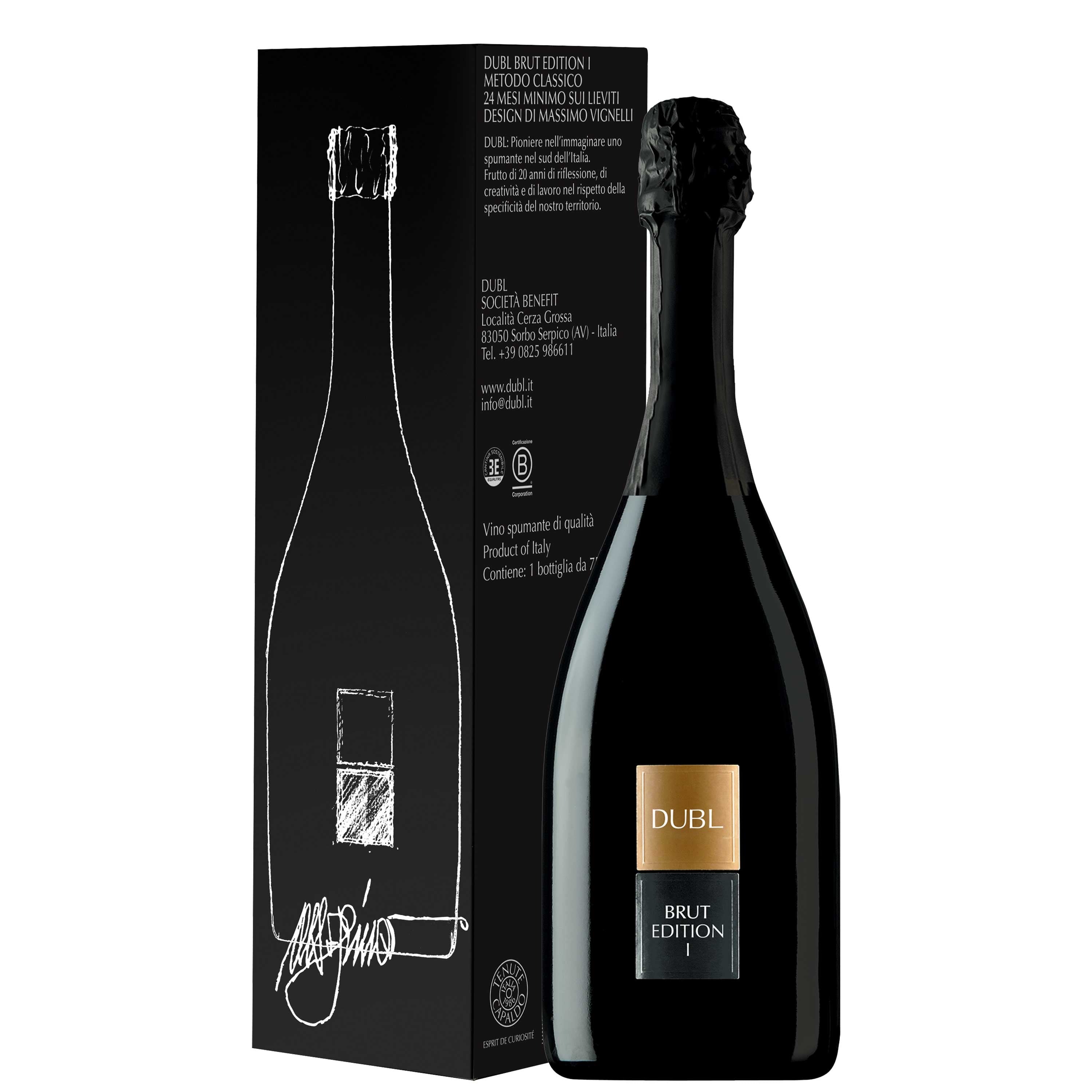 Spumante Brut Metodo Classico 'Edition I' Magnum - DUBL (astuccio) - Astemyo
