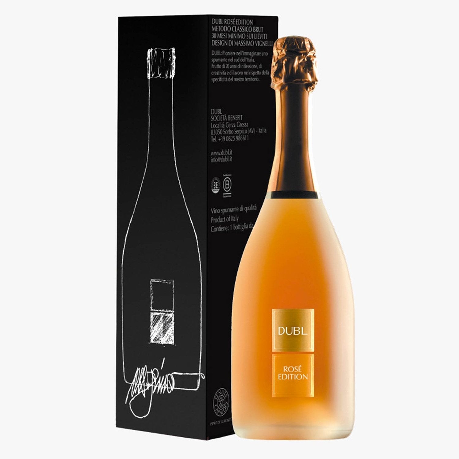 Spumante Brut Metodo Classico Rosè 'Edition III' - DUBL (astuccio) - Astemyo