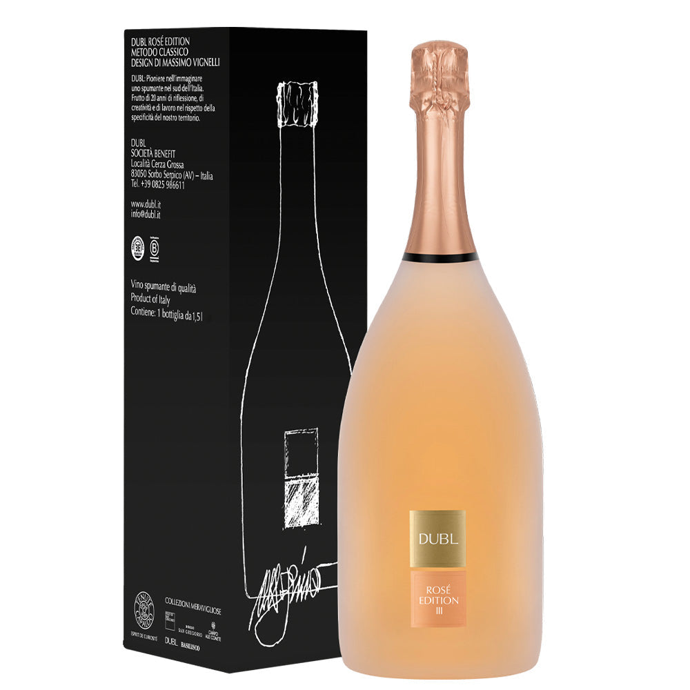 Spumante Brut Metodo Classico Rosè 'Edition III' Magnum - DUBL (astuccio) - Astemyo