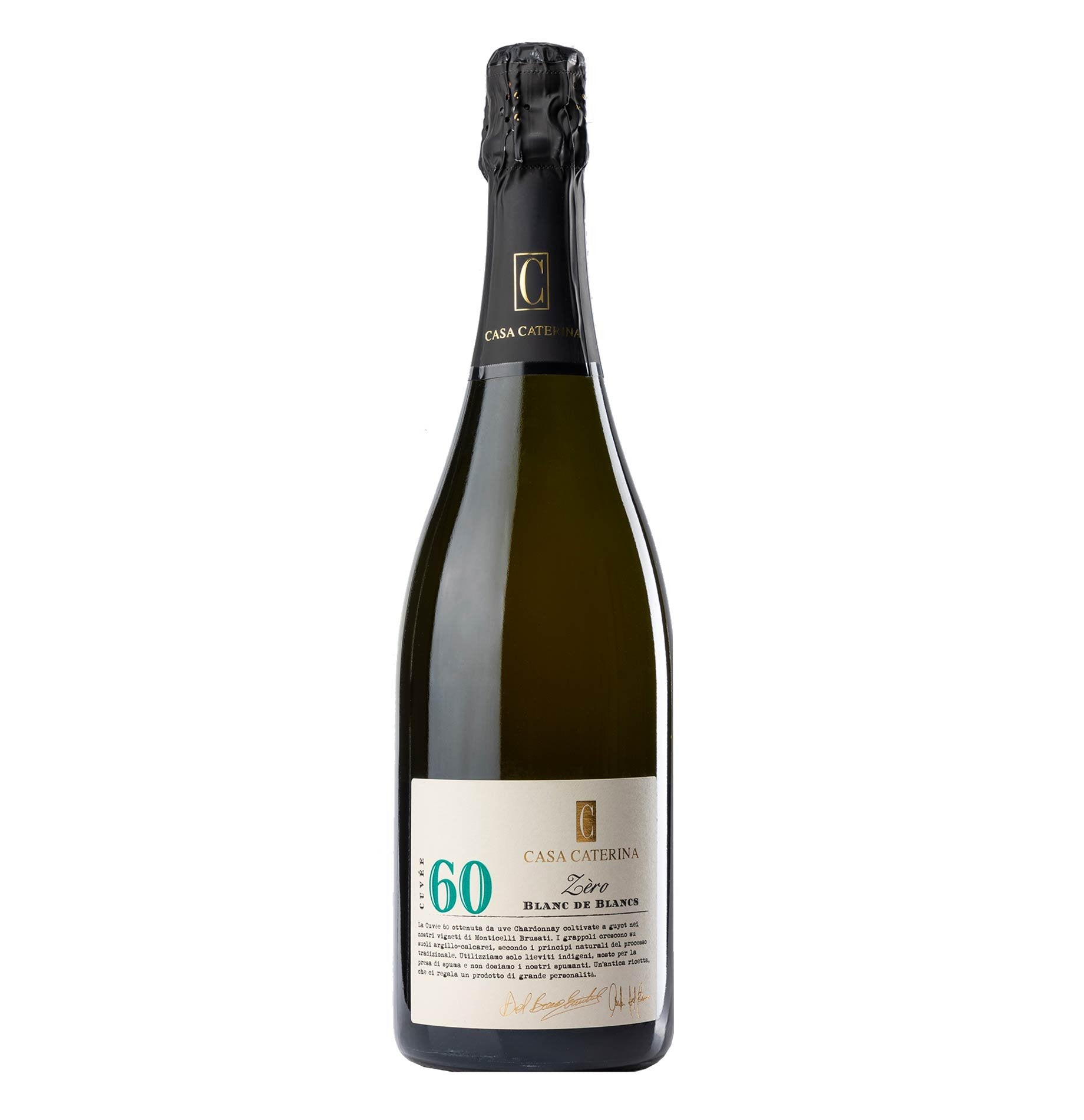 Spumante Brut Nature Blanc de Blancs 'Cuvée 60' - Casa Caterina - Astemyo