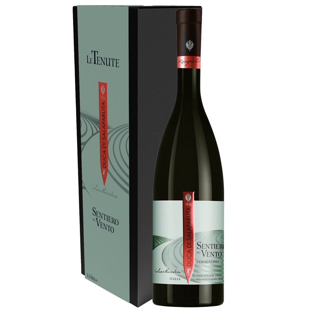 Terre Siciliane Vermentino IGT 'Sentiero del Vento' 2023 Magnum - Duca di Salaparuta (astuccio) - Astemyo